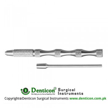 Handle for Dermal Punch Stainless Steel, 8 cm - 3 1/4"